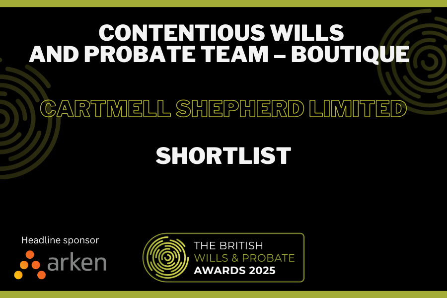 The British Wills & Probate Awards 2025 - Shortlisted